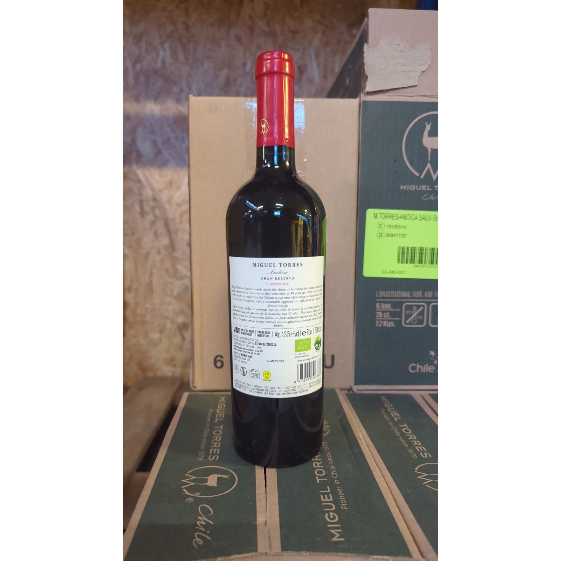 Andica Carmenere Torres - Miguel Torres Chile - Rotwein - Valle Central, Valle del Maule - Bio