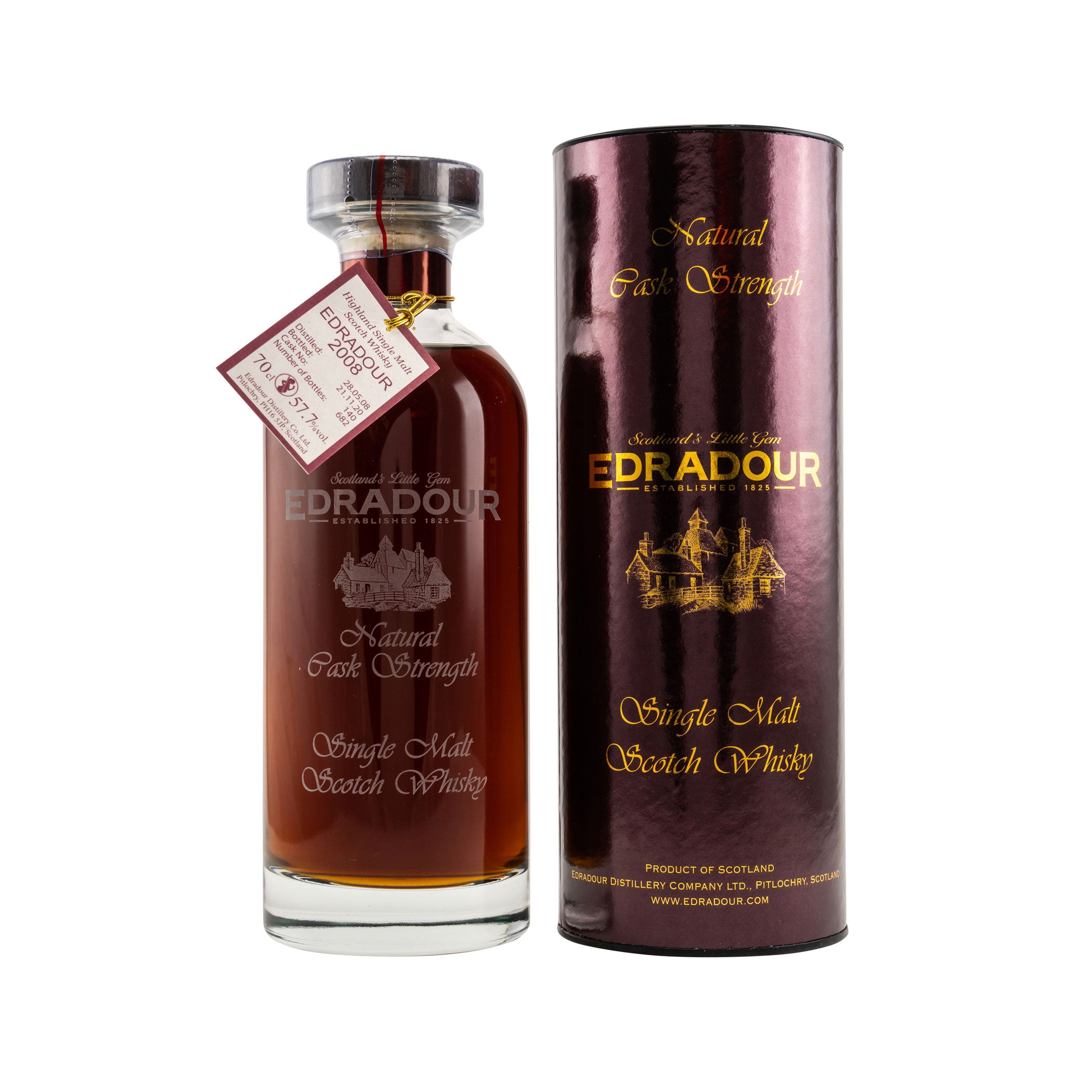 Edradour 2008/2020 - Natural Cask Strength - Cask No. 140 - Ibisco Sherry