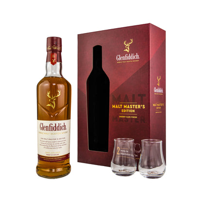 Glenfiddich Malt Master's Edition + 2 Glasses - new packaging
