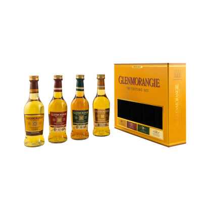 Glenmorangie Gift Set with 4 Miniatures of 100 mL each, Tasting Set: The Original, Nectar d'Òr, Lasanta, and Quinta Ruban