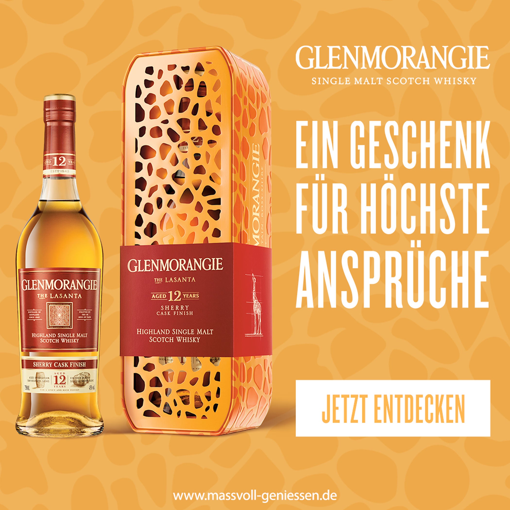 Glenmorangie Lasanta 12 Years Limited Edition Giraffe Gift Tin