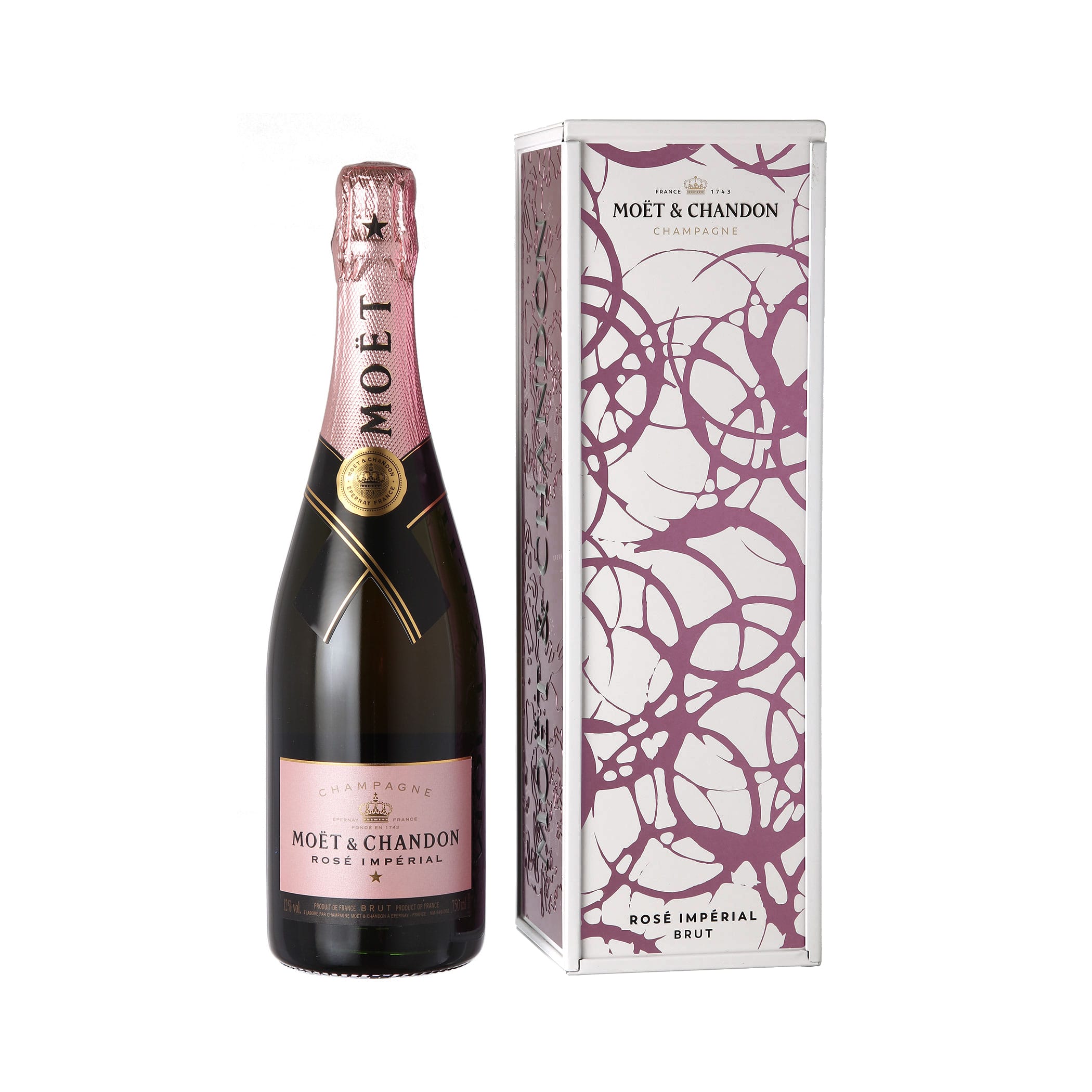 Moët & Chandon Rosé Impérial Champagner in exklusiver Geschenkpackung aus Metall