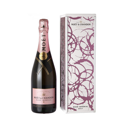 Moët & Chandon Rosé Impérial Champagner in exklusiver Geschenkpackung aus Metall