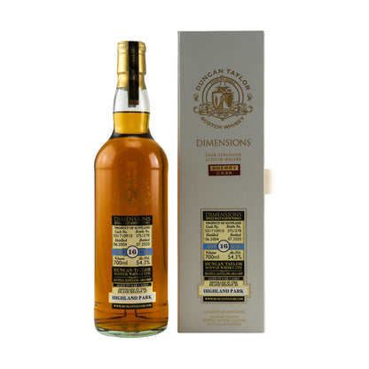 Highland Park 2004/2020 - 16 Years Old - # 501710910 - Dimensions (Duncan Taylor)