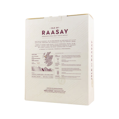 Isle of Raasay Single Malt Scotch Whisky - Batch R-02.1 with 2 Glencairn Glasses