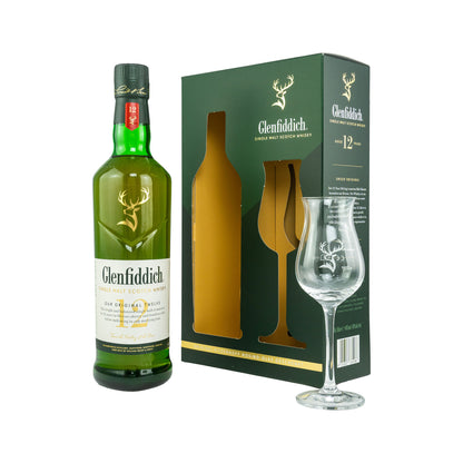 Glenfiddich 12 Years - new packaging with nosing glass - Single Malt Whisky Speyside