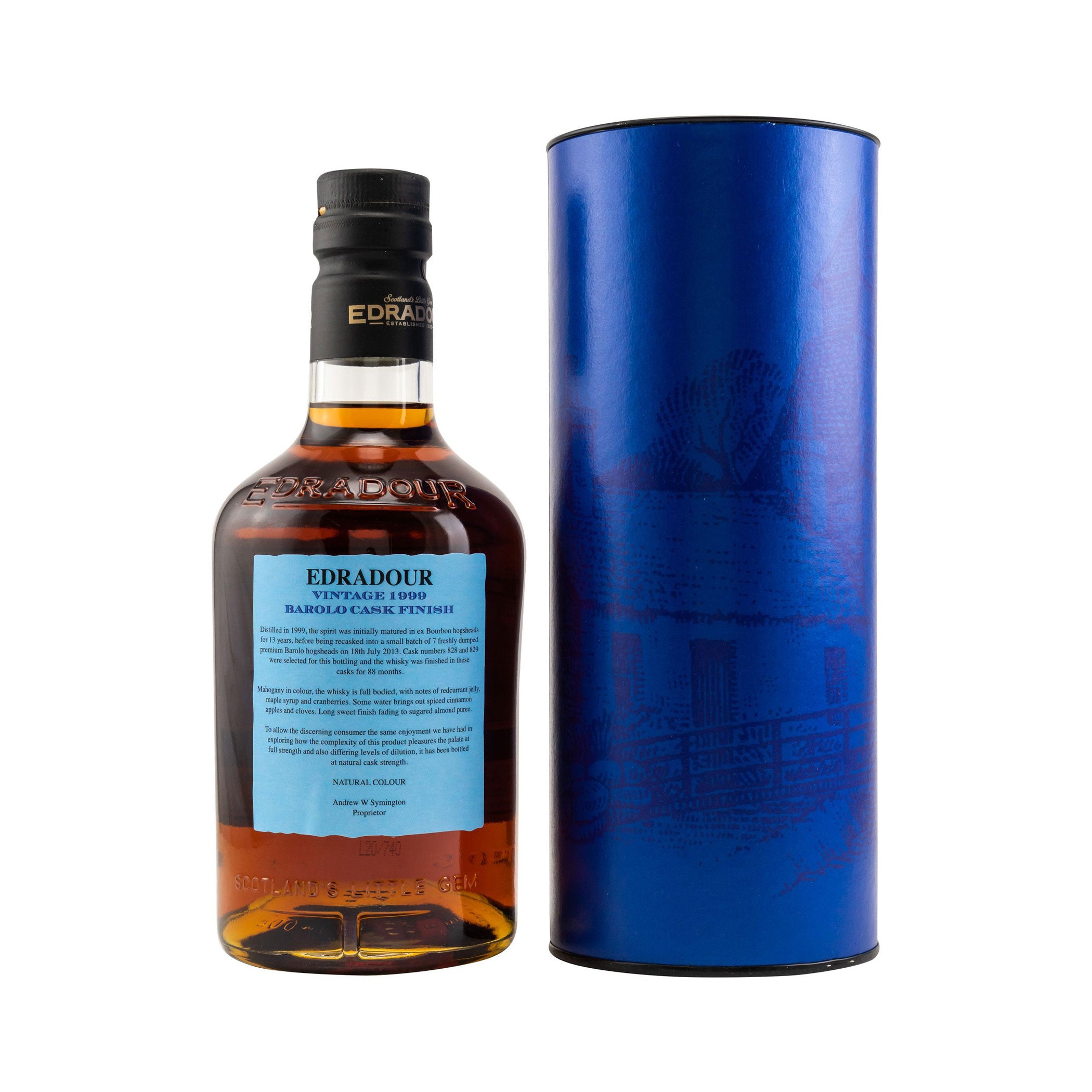 Edradour Vintage 1999 Barolo Cask Finish 21 Years