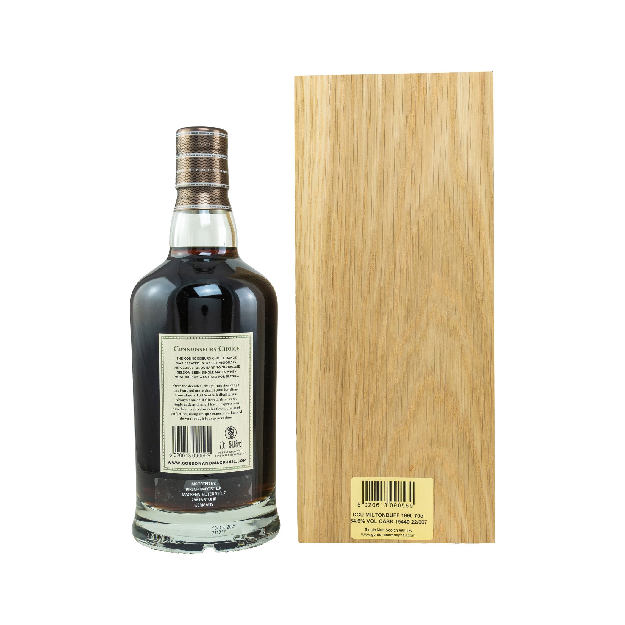 Miltonduff 1990/2021 - 31 Years First Fill Sherry Butt No. 19440 Connoisseurs Choice (Gordon & MacPhail)