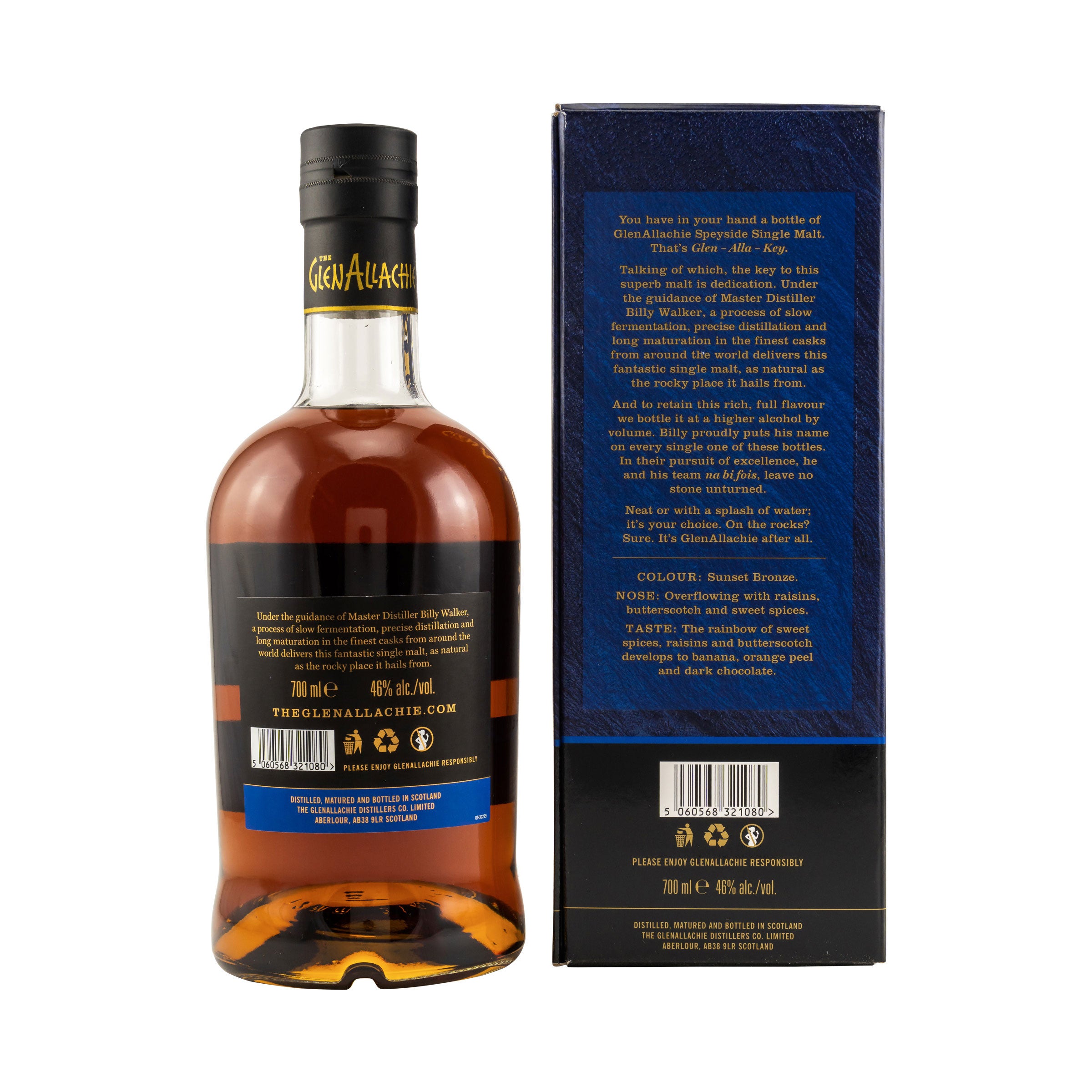 GlenAllachie 15 Jahre - Neuware ohne Originalverpackung - Speyside Single Malt Scotch Whisky