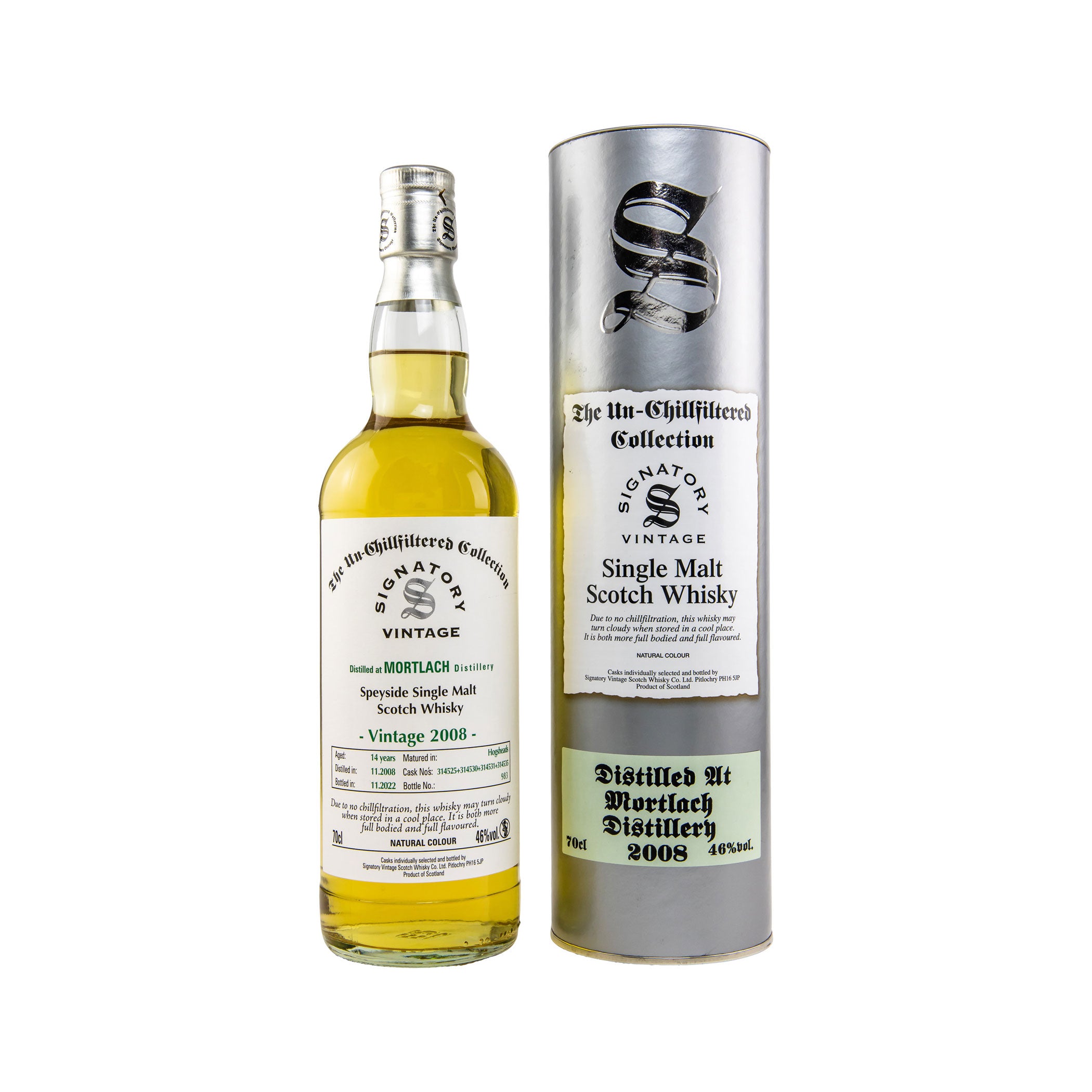 Mortlach 2008/2022 - Un-Chillfiltered Collection - Signatory Vintage Speyside Single Malt Scotch Whisky