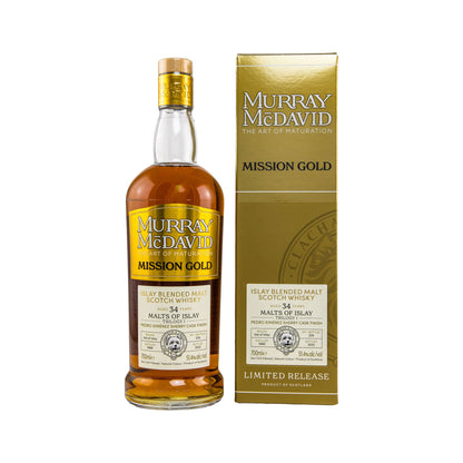 Malts of Islay 1988/2022 34 Years – Trilogy I – Mission Gold - Murray McDavid Islay Blended Malt Scotch Whisky