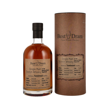 Tomintoul 2012/2023 - 11 Years Old - 1st Fill Oloroso #900108 - Best Dram - Single Malt Scotch Whisky