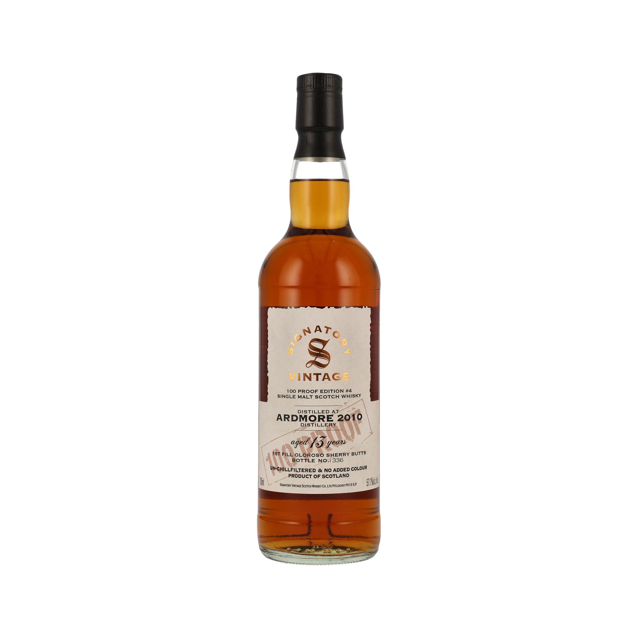 Signatory Vintage Highland Single Malt Scotch Whisky - 100 Proof Edition Set - Tullibardine #2 - Blair Athol #3 - Ardmore #4