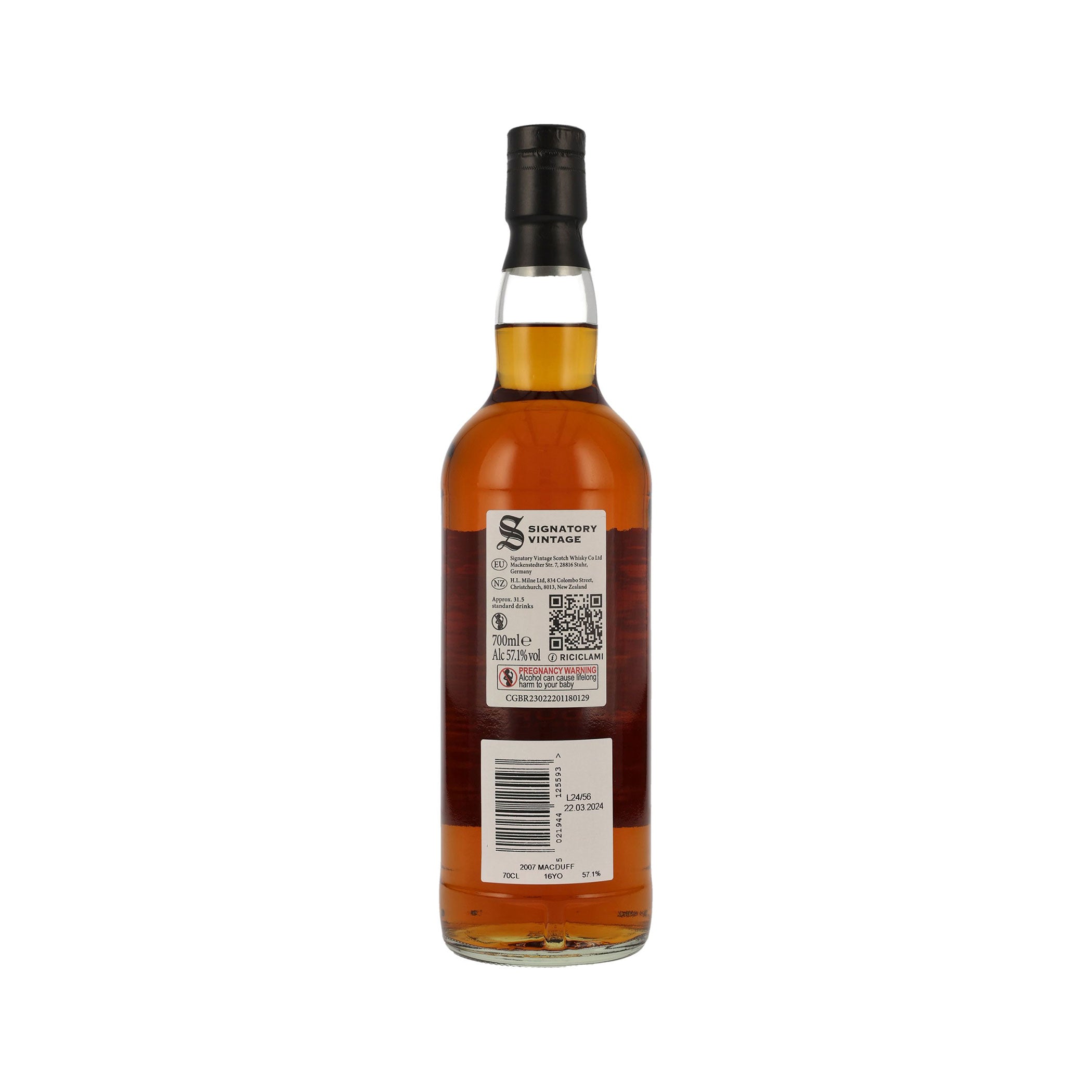 Macduff 2007 - 16 Years Old - Signatory Vintage Highland Single Malt Scotch Whisky - Cask Edition #3