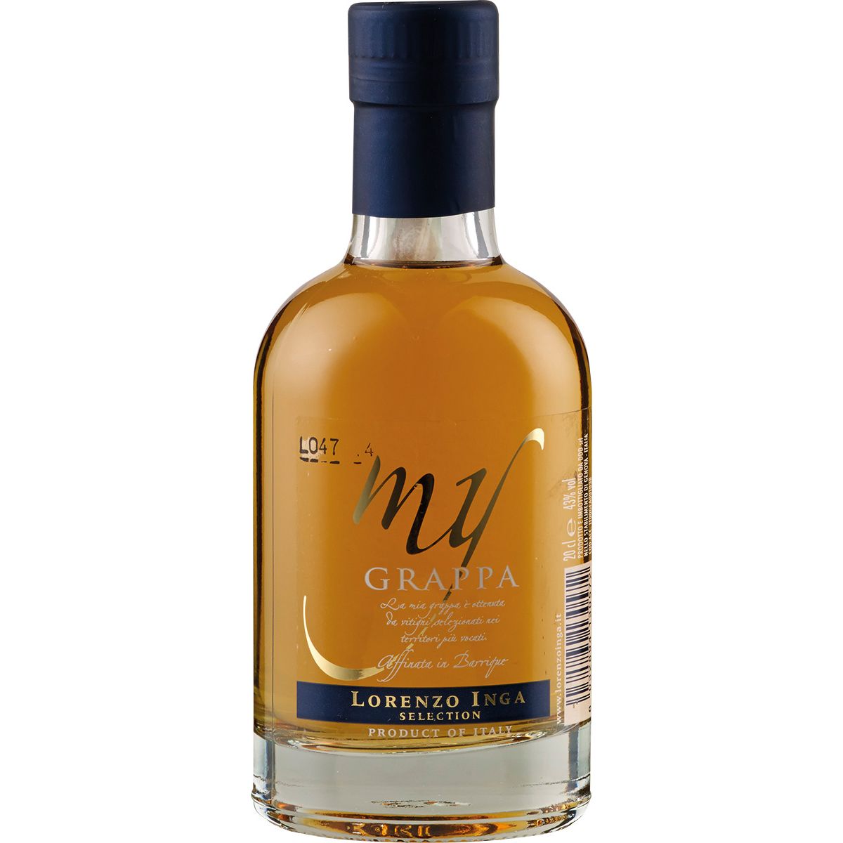 My Grappa Affinata in Barrique Selection Miniatur Inga Piemont/Italien 0,2 l