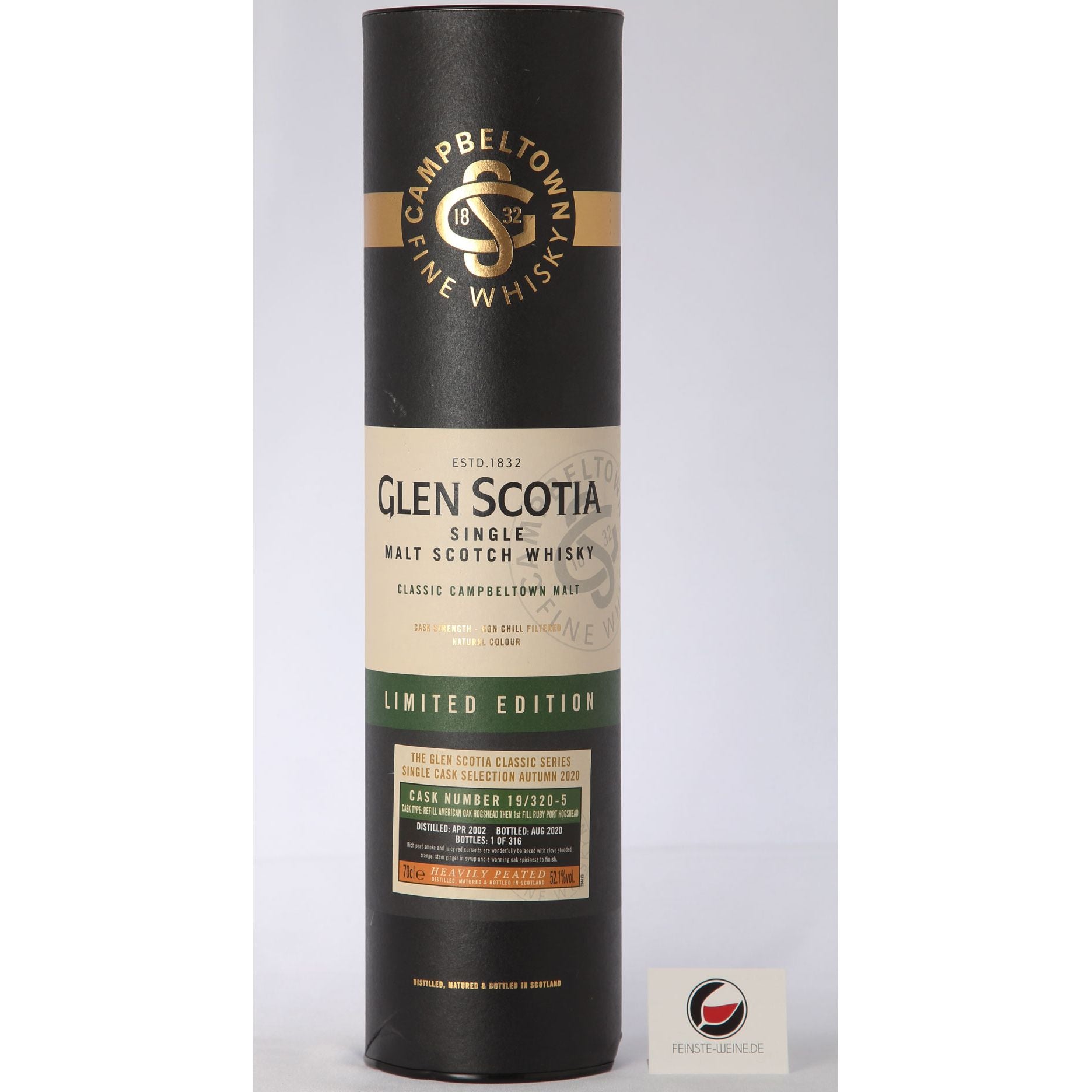 Glen Scotia Vintage 2002 52,1% HEAVILY  PEATED  - Neuware Umkarton beschädigt
