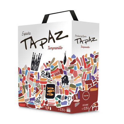 Tapaz Tempranillo - Red Wine dry - Spain - Bag-in-Box