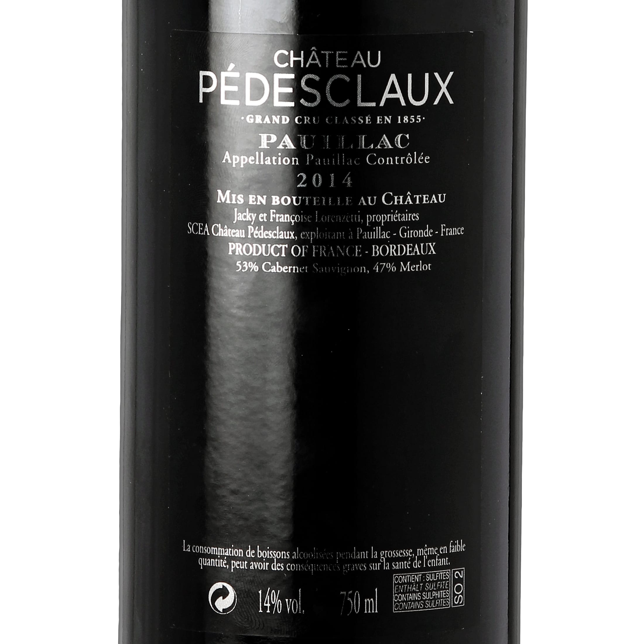 2014 Chateau Pedesclaux - France