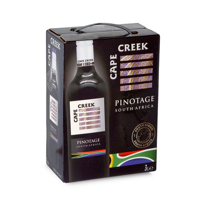 Pinotage - Cape Creek - Bag-in-Box 3L - Dry red wine from South Africa