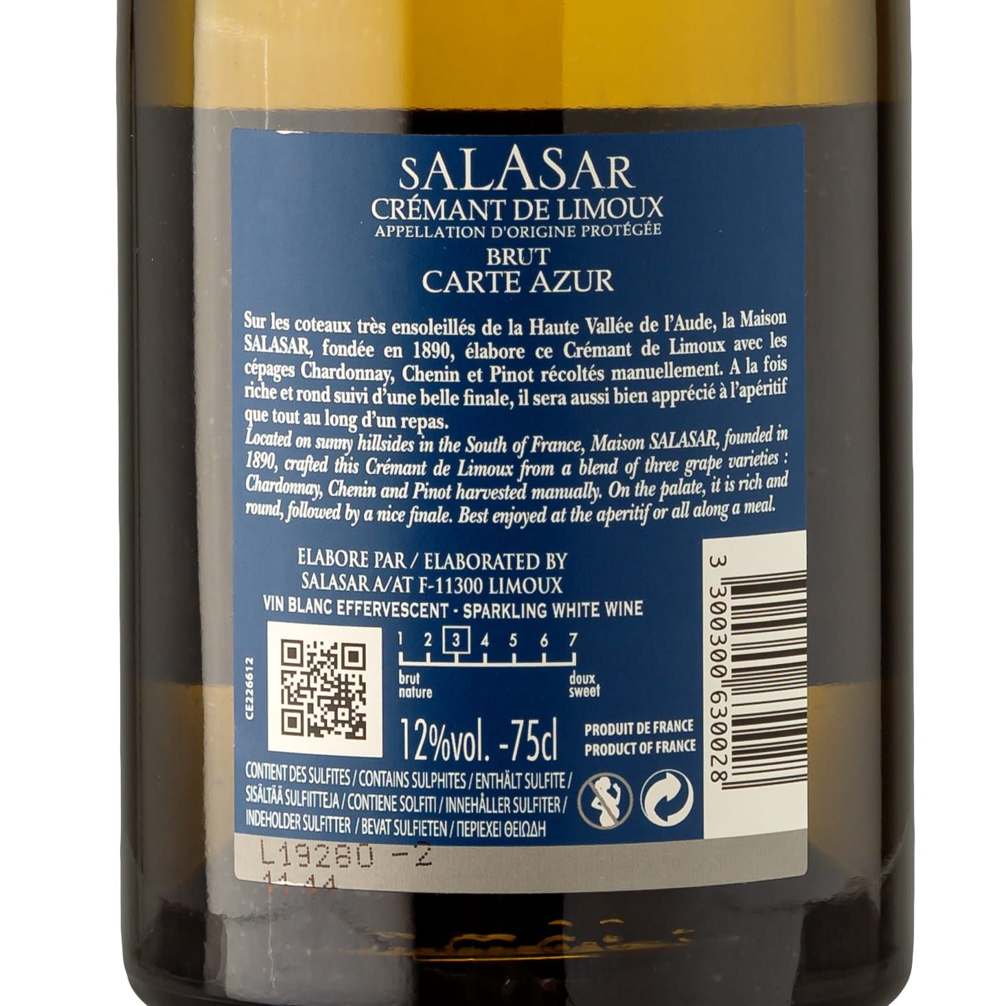 NV SALASAR Carte Carte Azur - Maison Salasar