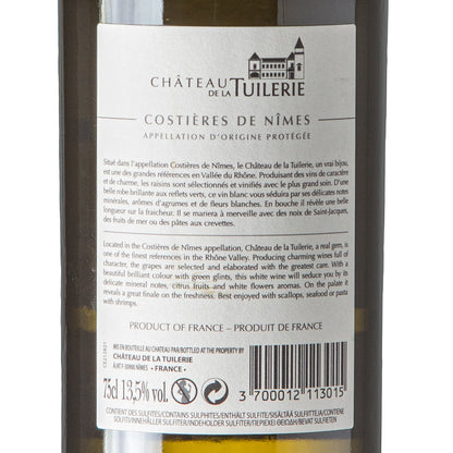 2017 Chateau de la Tuilerie Costieres de Nimes Grenache Blanc - Viognier - France