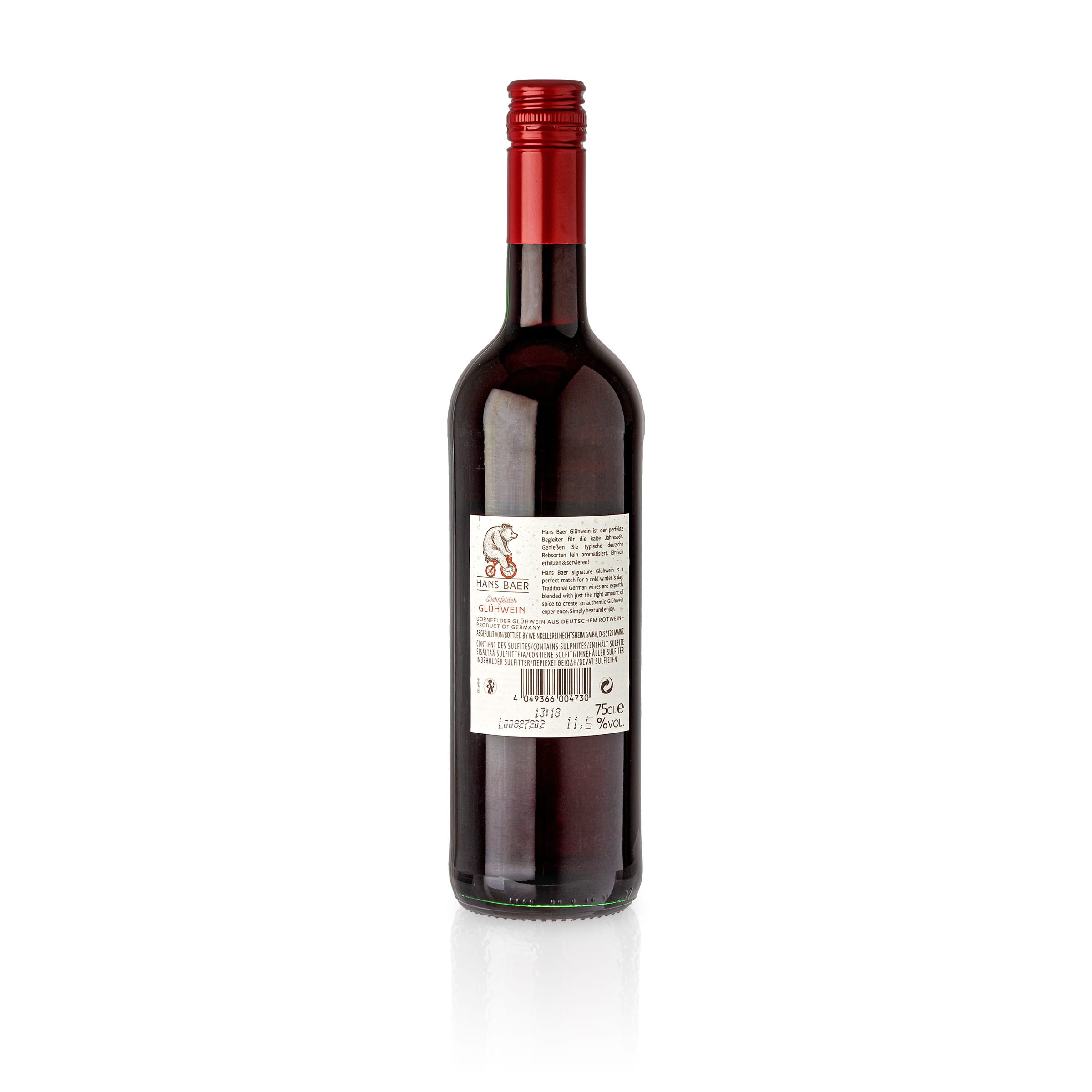 HANS BAER Dornfelder Glühwein aus deutschem Rotwein