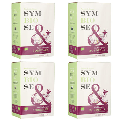 Symbiose Organic Bordeaux AOP Dry Red Wine - Cabernet Sauvignon Merlot Bag-in-Box 2.25 l