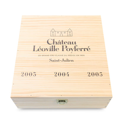 Château Léoville Poyferré "Caisse Trilogie" - 3 Flaschen Rotwein trocken (1,5 l) in limitierter Holzbox - Bordeaux Frankreich