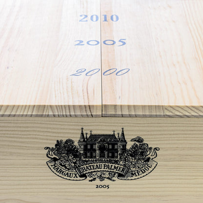 Figeac 2010, Palmer 2005, Leoville Las Cases 2000 Magnum Sammlerbox - 3 Flaschen Rotwein trocken (1,5 l) in limitierter Holzbox