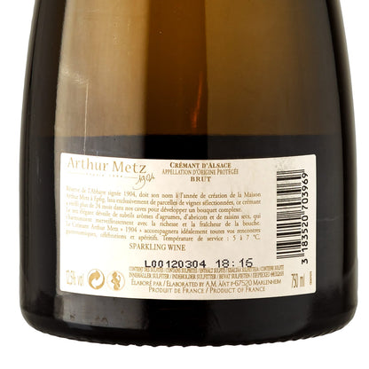 Crémant d' Alsace Réserve de l'Abbaye Since 1904 - Arthur Metz