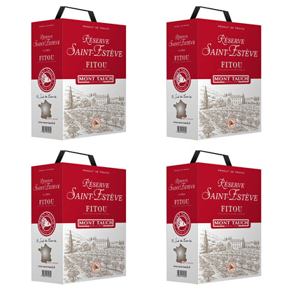 Mont Tauch Reserve Saint-Estève Fitou AOP Dry Red Wine Languedoc-Roussillon France Bag-in-Box 3 l