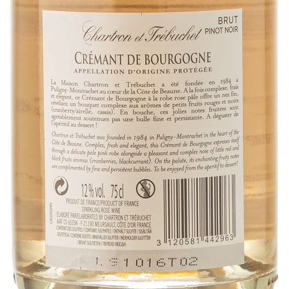 Feinste Weine - 2 er Sektpaket - Domaine Chartron & Trébuchet - Crémant de Bourgogne  (2 * 0,75l)