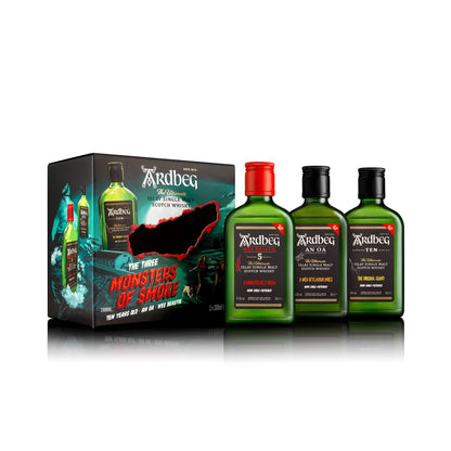 Ardbeg Monsters of Smoke Set -  3 Flaschen (0,2L) in Geschenkbox