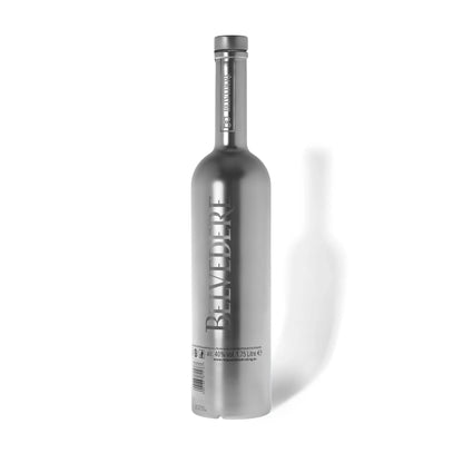 Belvedere Premium Vodka B Bottle Chrome Edition Magnum (1.75L) with LED Illumination in the Base