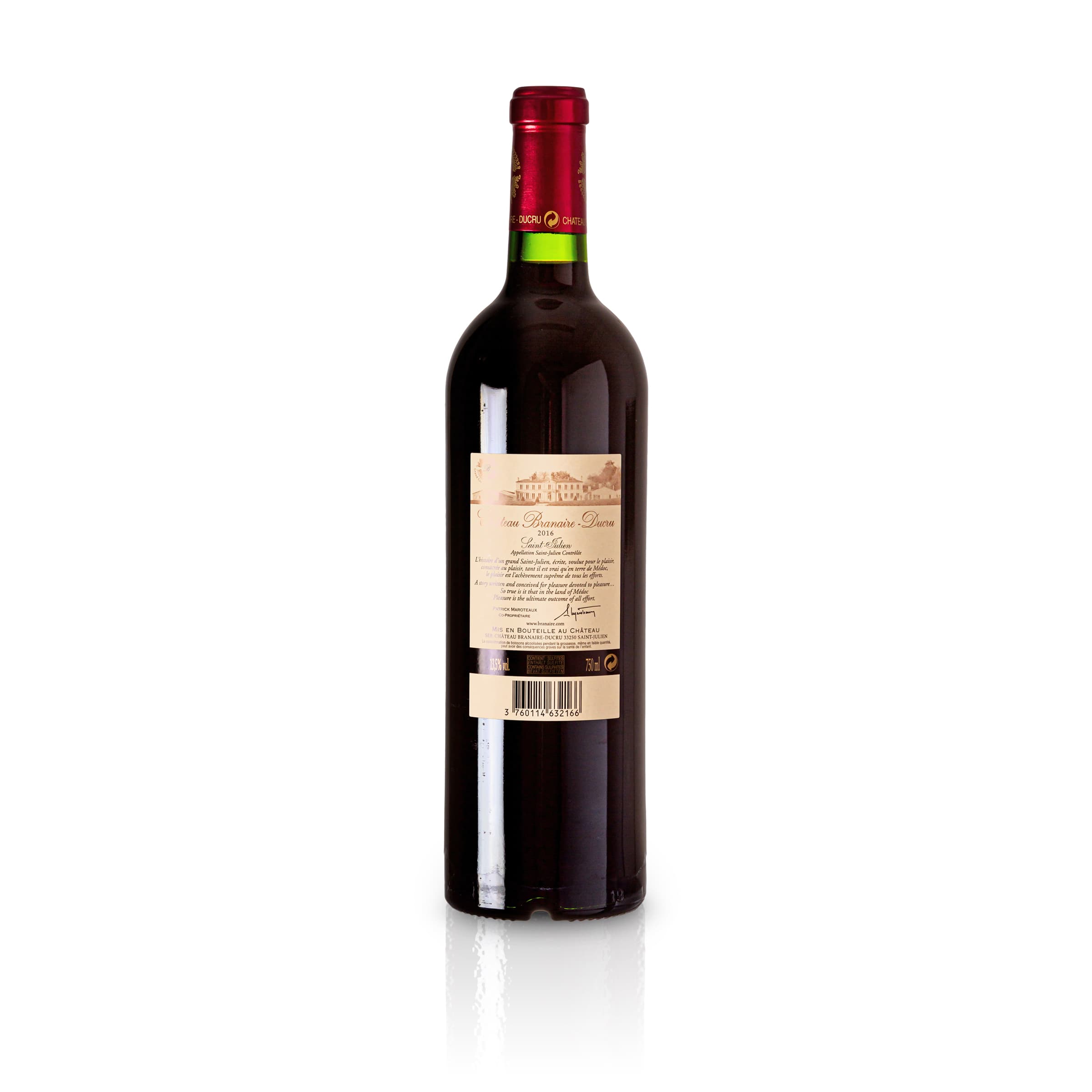 2016 Château Branaire-Ducru - Saint Julien - Rotwein trocken - Frankreich