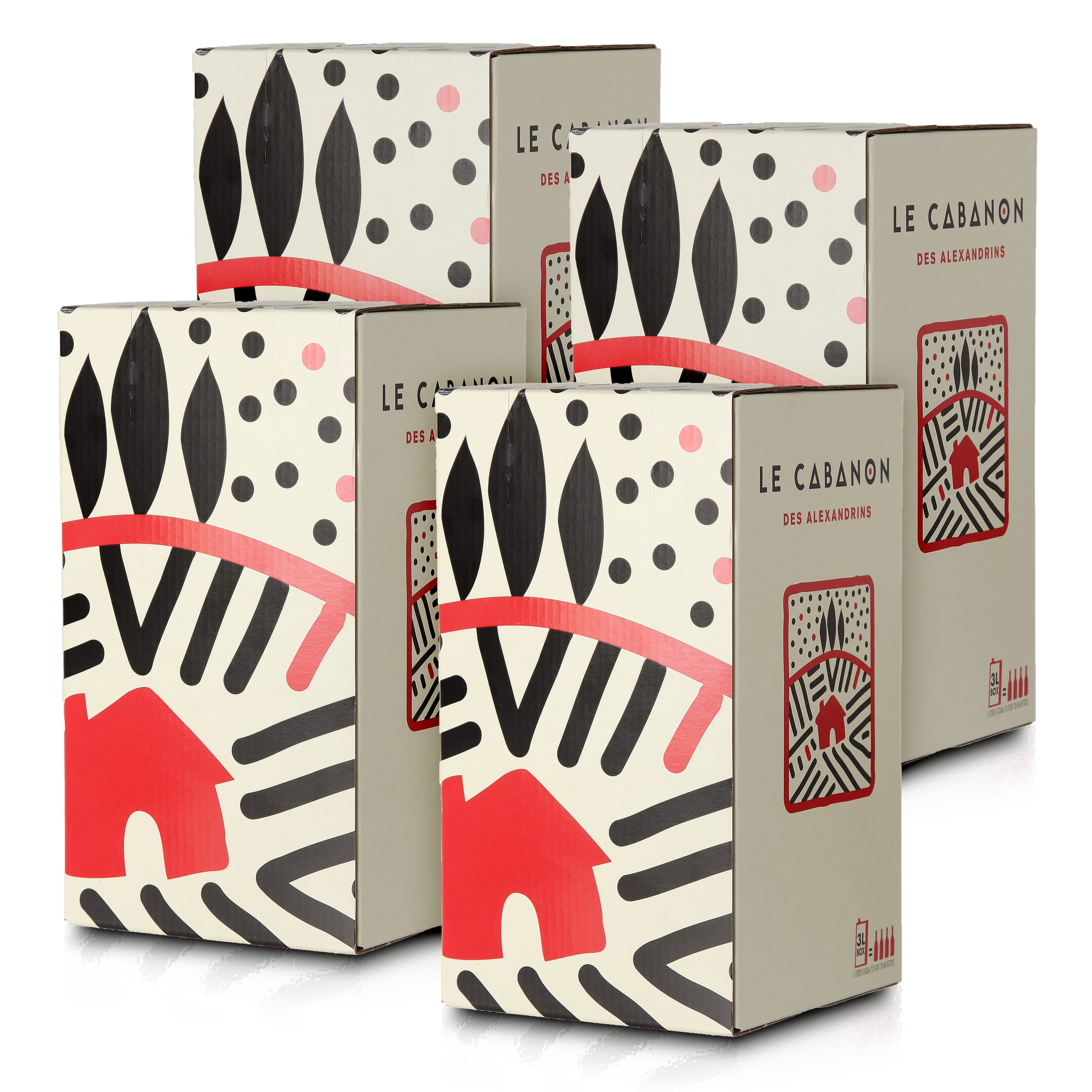 Maison Les Alexandrins Le Cabanon Rouge Rotwein trocken Bag-in-Box 3L