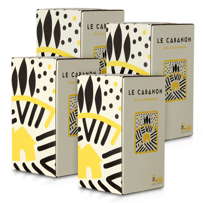 Maison Les Alexandrins Le Cabanon Blanc Dry White Wine Bag-in-Box 3L