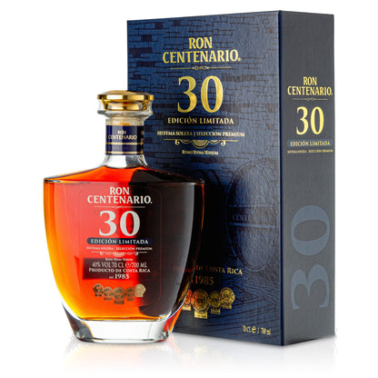 1 Flasche Ron Centenario 30 Jahre 40 % Edicion Limitada mit Geschenkpackung