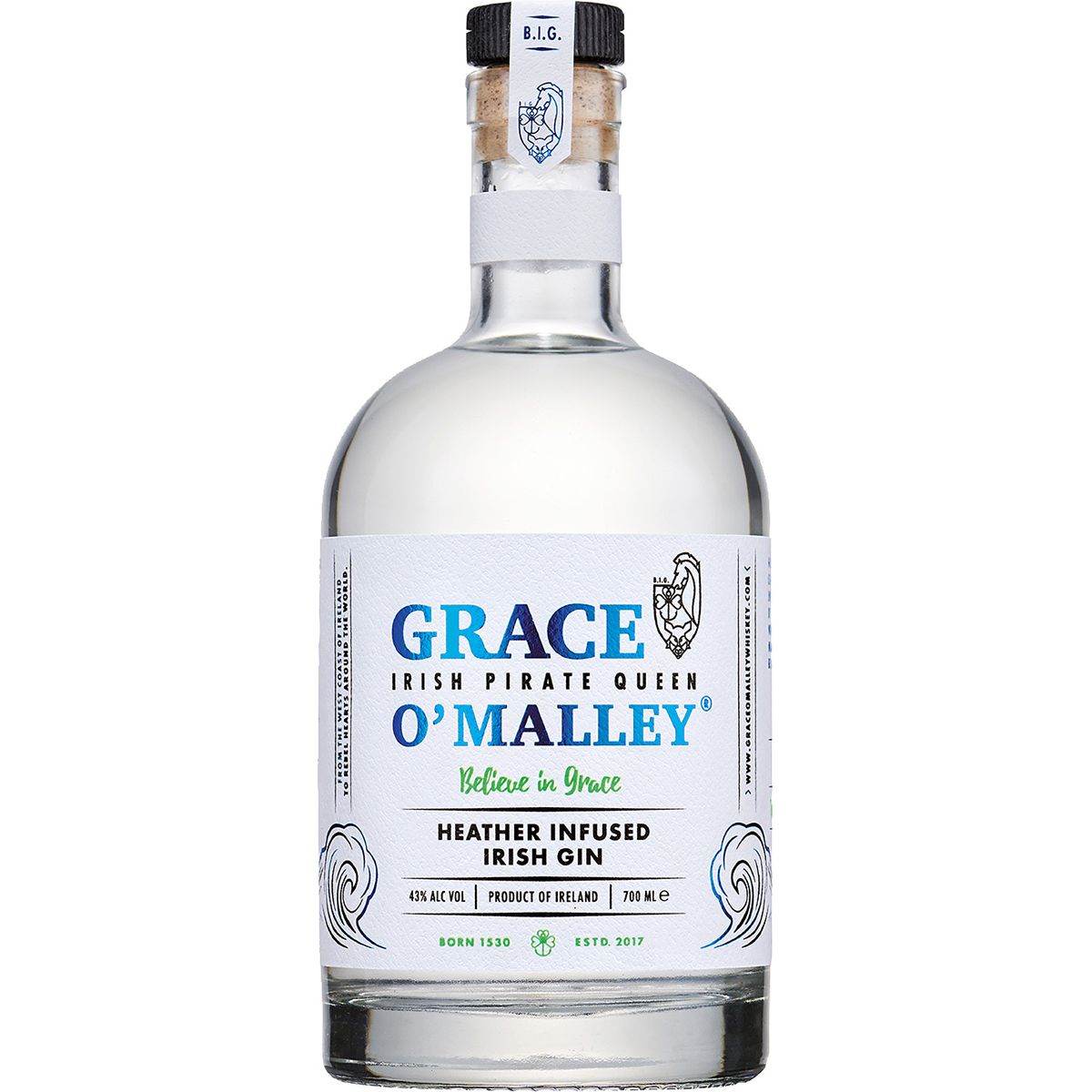 Heather Infused Irish Gin Grace O'Malley Westport/Irland 0,7l