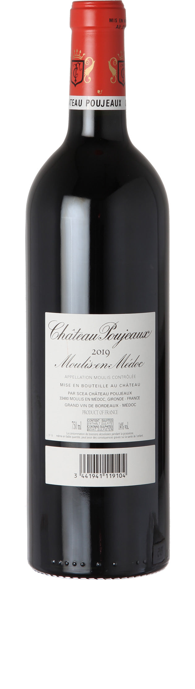 2019 Château Poujeaux  - Moulis - Rotwein trocken