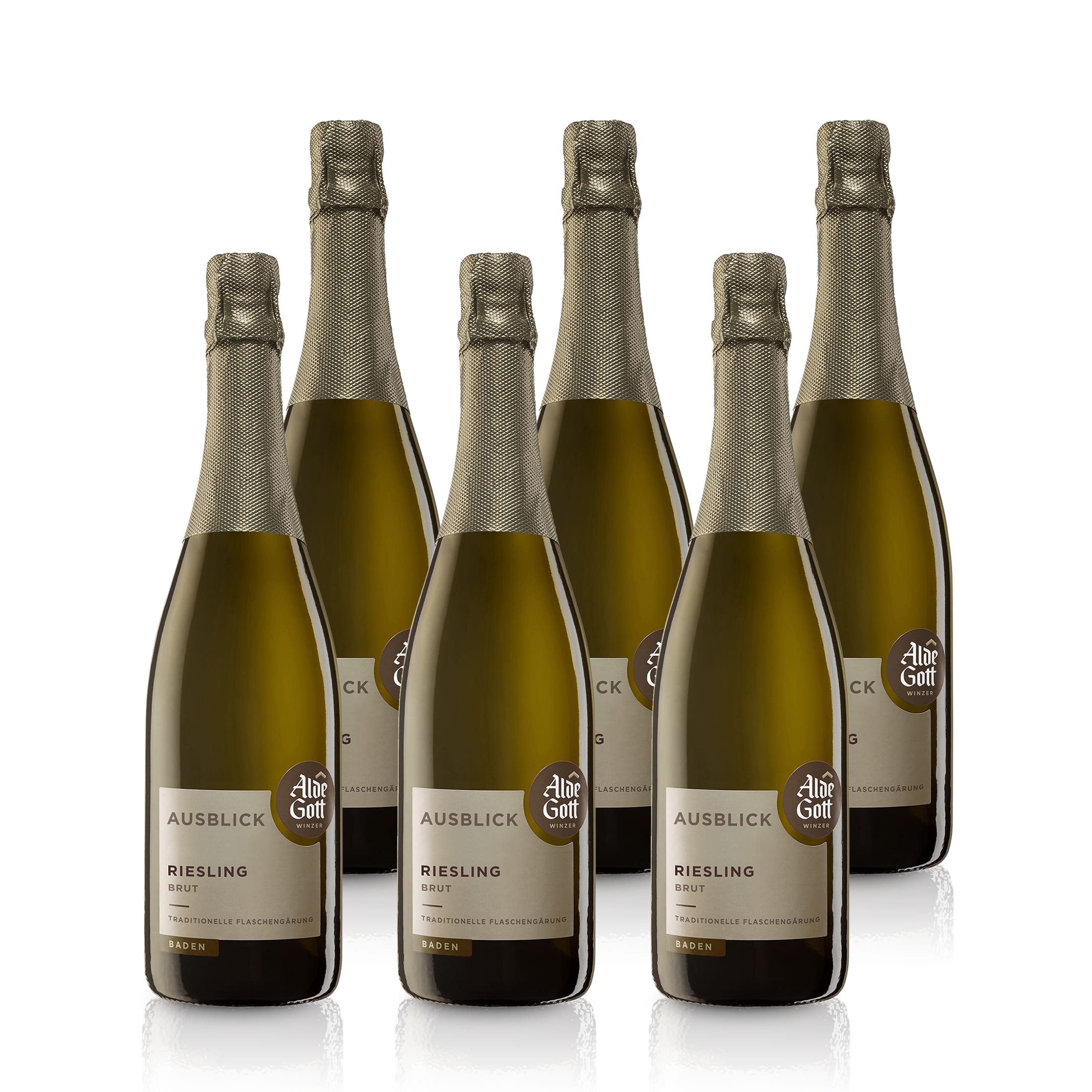 Riesling Sekt Traditionelle Flaschengärung 2022 brut  - Alde Gott | Sekt 0,75L 12.5 %vol.