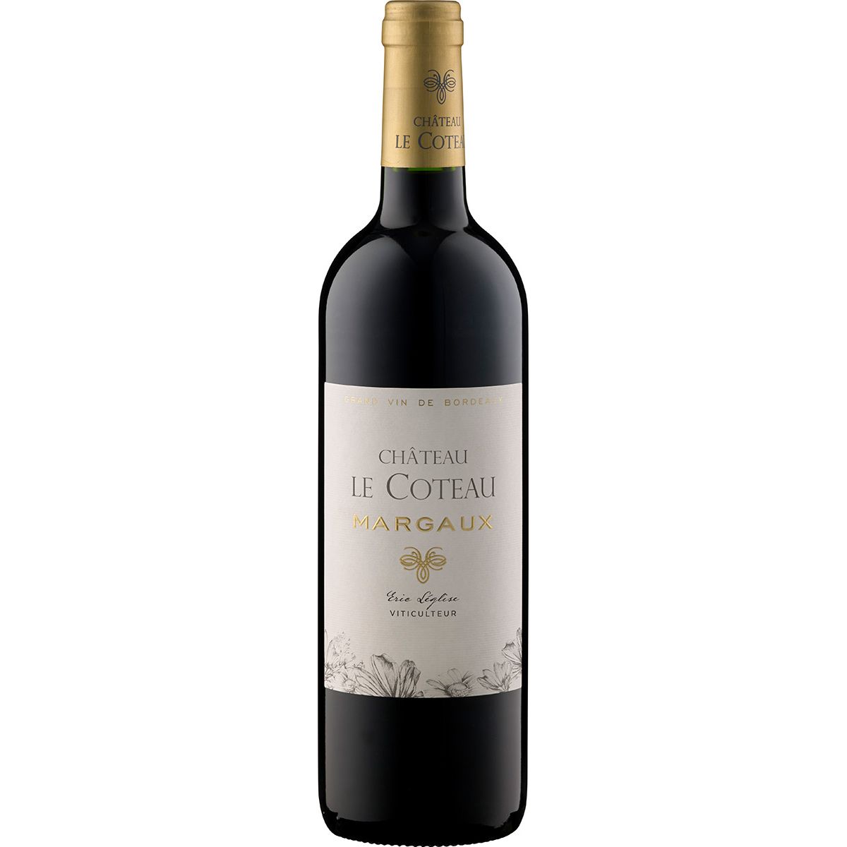 2019 Château le Coteau Margaux AOC Chateau le Coteau Bordeaux/Frankreich 0,75 l