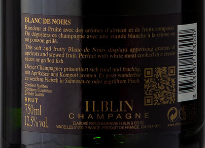 Champagne Blanc de Noirs white - H.Blin