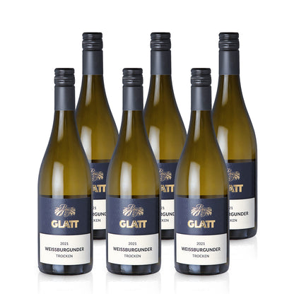 2021 Weißburgunder Weißwein trocken • GLATT • Qualitätswein vom Kaiserstuhl/Baden, Deutschland