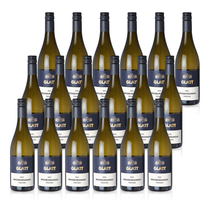 2021 Weißburgunder Weißwein trocken • GLATT • Qualitätswein vom Kaiserstuhl/Baden, Deutschland