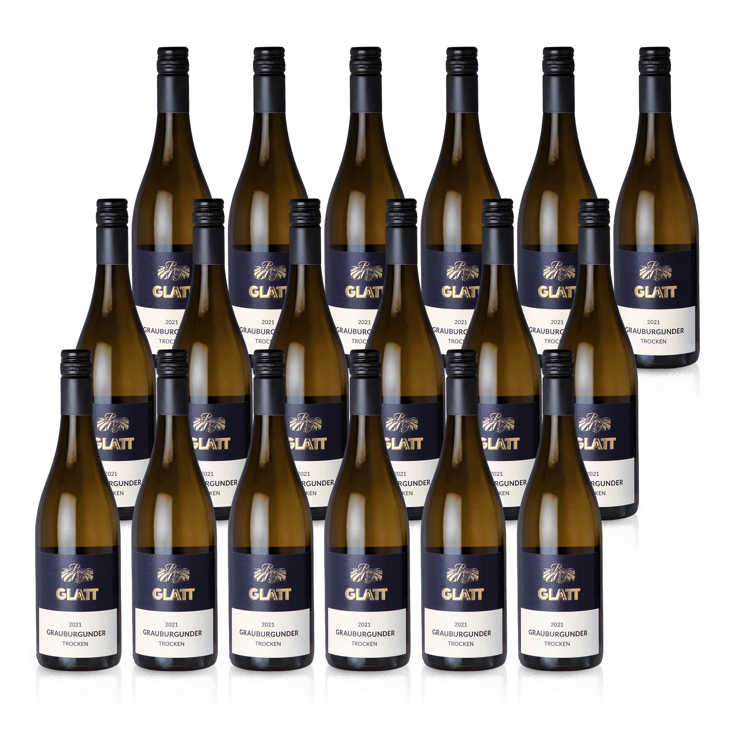 2021 Grauburgunder Weißwein trocken • GLATT • Qualitätswein vom Kaiserstuhl/Baden, Deutschland