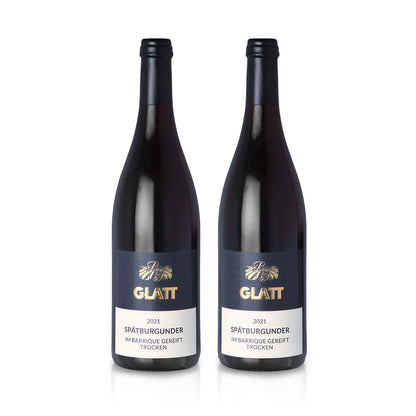 2021 Pinot Noir Barrique Dry Red Wine • GLATT • Quality Wine from Kaiserstuhl/Baden, Germany