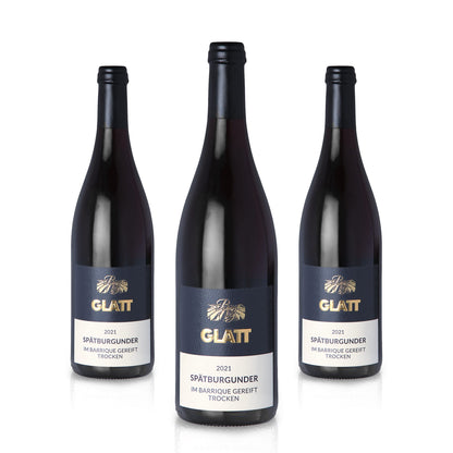 2021 Pinot Noir Barrique Dry Red Wine • GLATT • Quality Wine from Kaiserstuhl/Baden, Germany