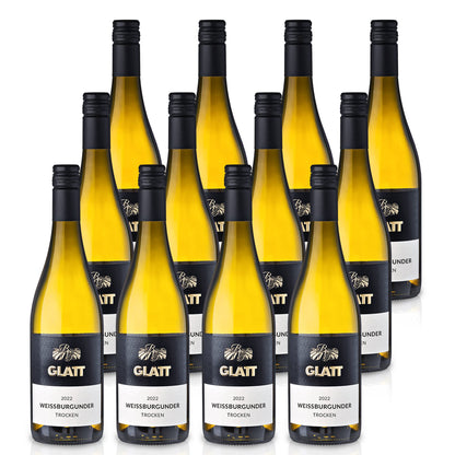 2022 Weißburgunder Weißwein trocken • GLATT • Qualitätswein vom Kaiserstuhl/Baden, Deutschland