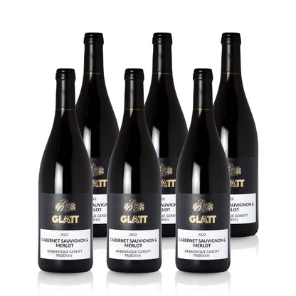 2022 Cabernet Sauvignon & Merlot Barrique Rotwein trocken • GLATT • Qualitätswein vom Kaiserstuhl/Baden, Deutschland